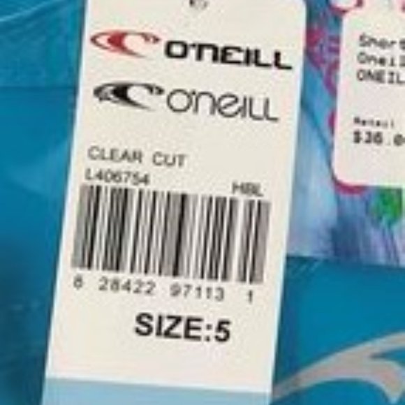 JUST ONE LEFT--NWT O'Neill Board Shorts Black Stripe: Jrs Size 5 - Picture 9 of 11